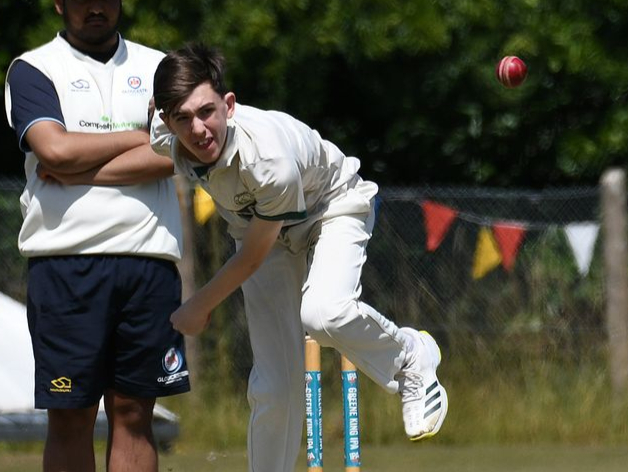 Robbie Jones has taken eight wickets in two games. Picture by Gus Griffin.