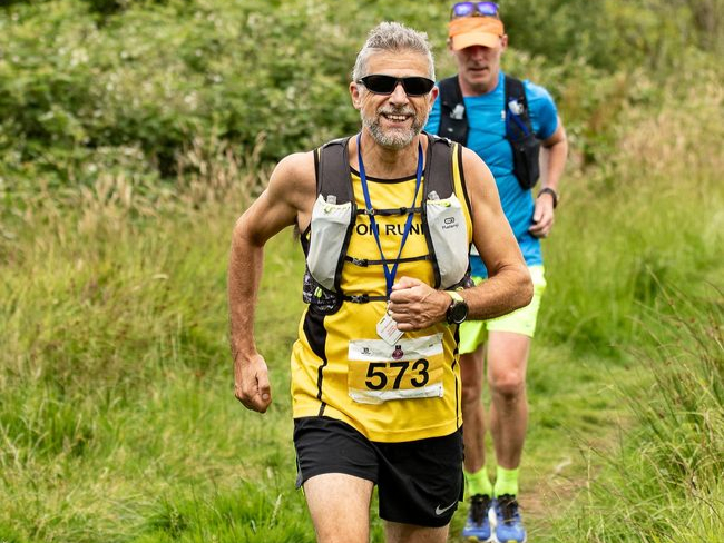 Gary Caswell keeps on running