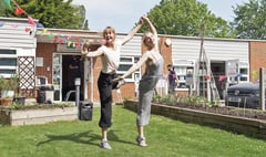 Duets dancing free for public in Farnham meadow
