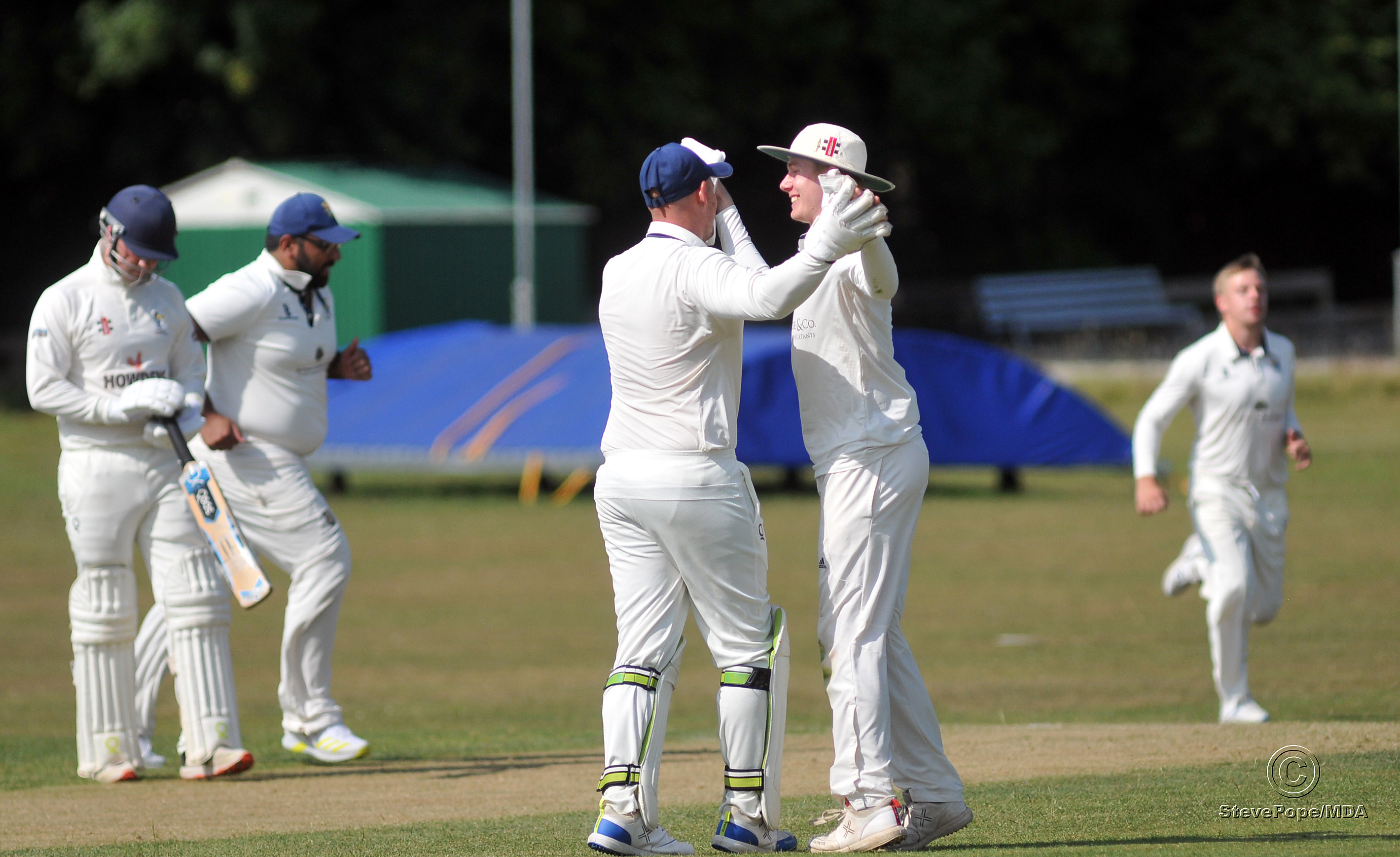Action from the Devon Cricket League B Division clash between Chudleigh and Ipplepen on Saturday.