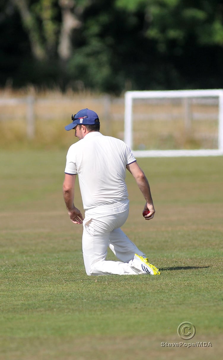 Action from the Devon Cricket League B Division clash between Chudleigh and Ipplepen on Saturday.