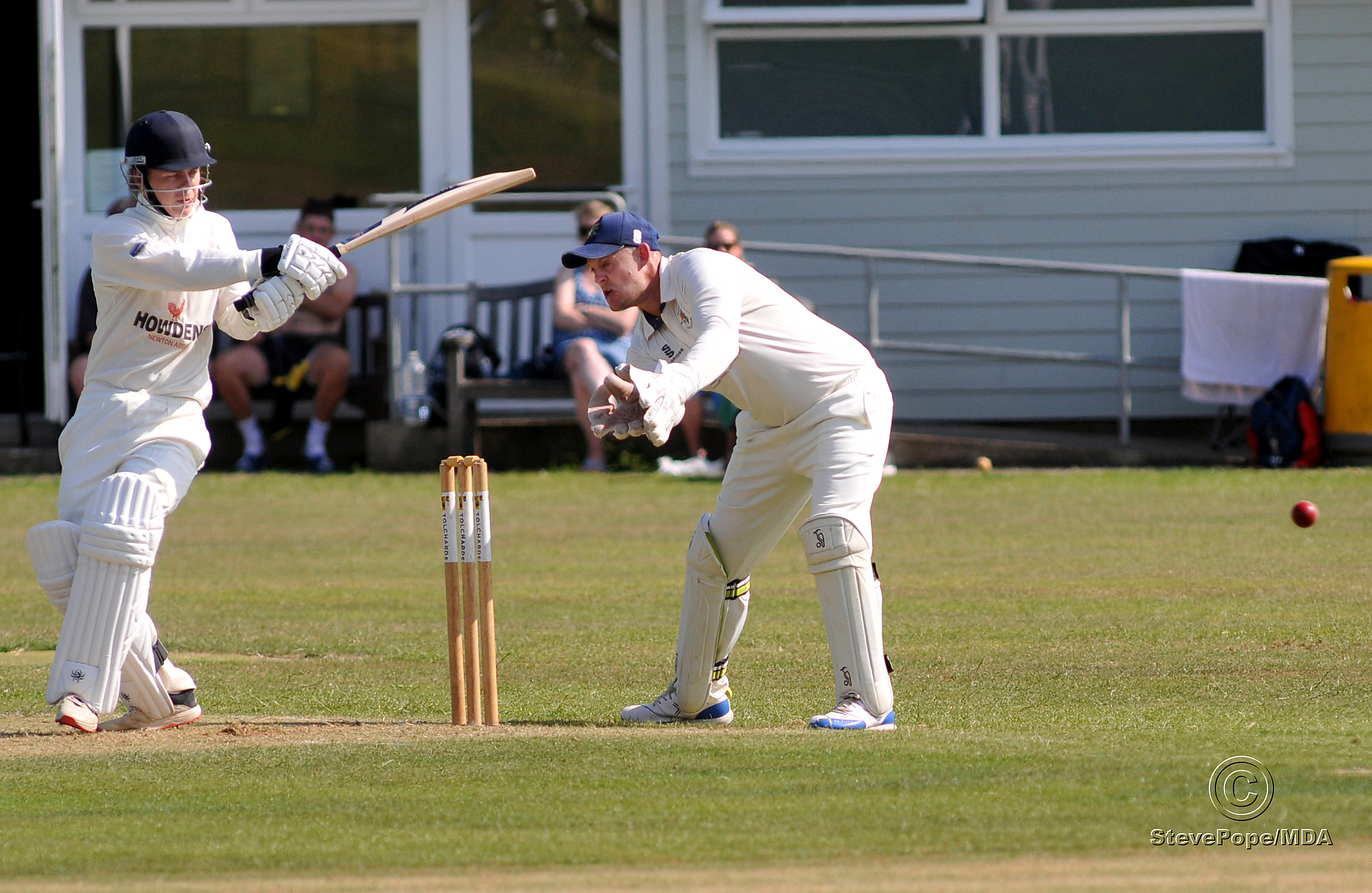 Action from the Devon Cricket League B Division clash between Chudleigh and Ipplepen on Saturday.