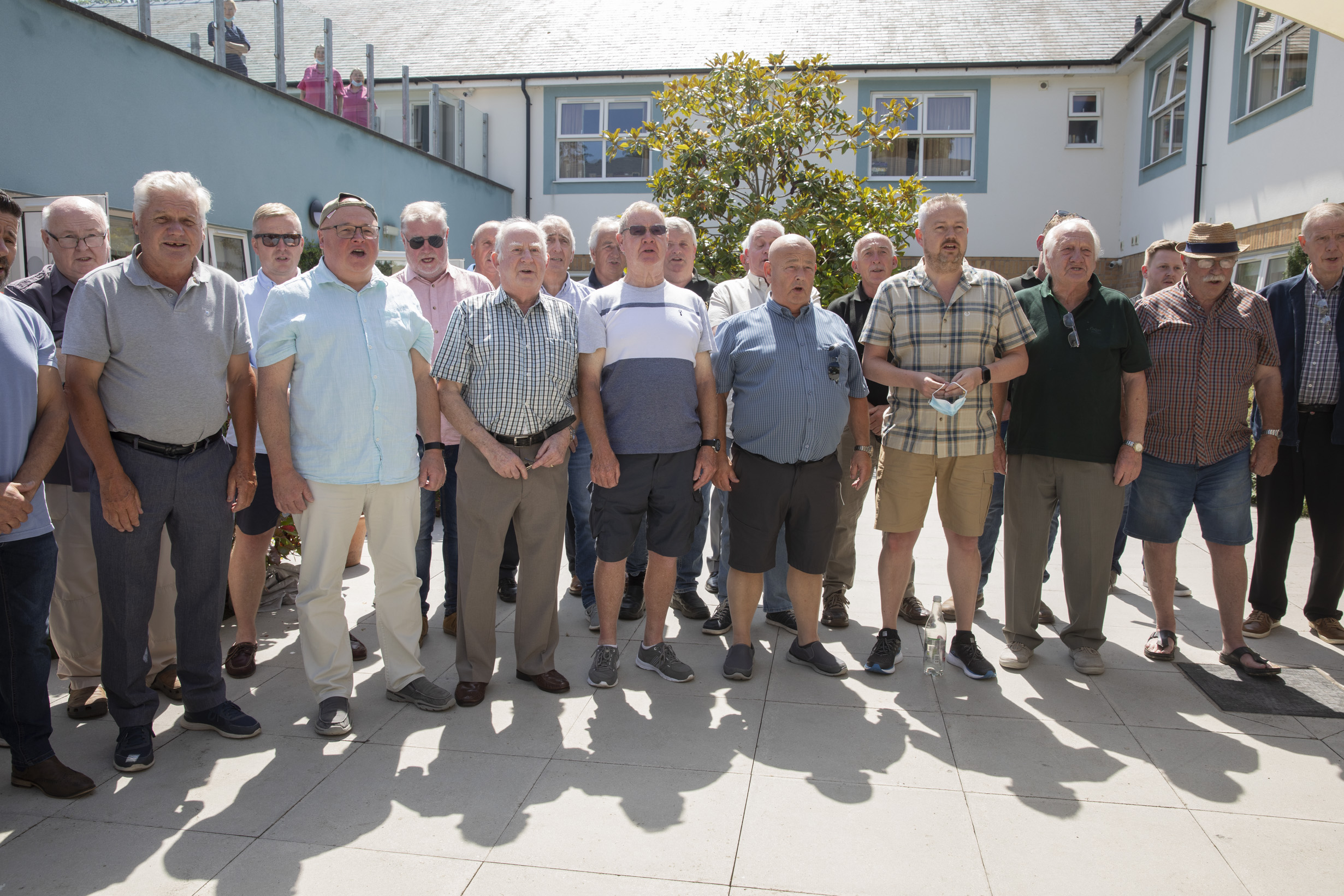 David Edwards had a surprise performance from Brythoniaid Choir as part of his Birthday celebrations.