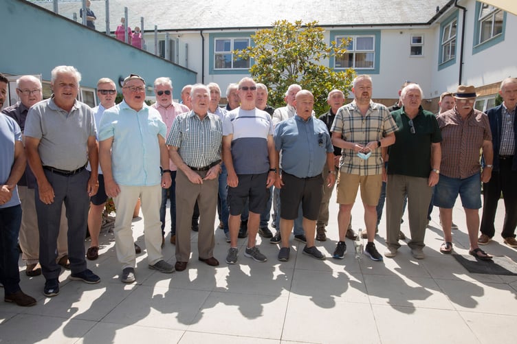 David Edwards had a surprise performance from Brythoniaid Choir as part of his Birthday celebrations.