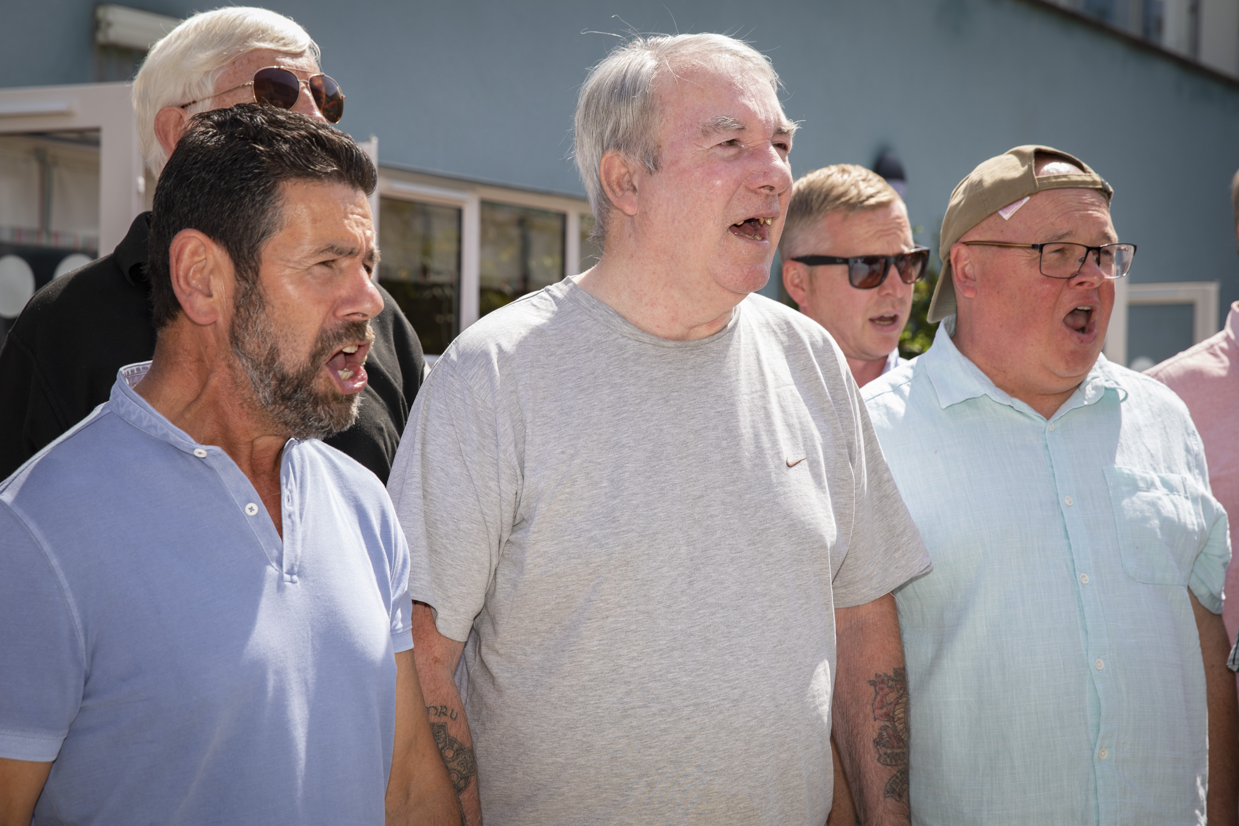 Pendine Park Bryn Seiont Newydd resident David Edwards had a surprise performance from Brythoniaid Choir as part of his Birthday celebrations.
