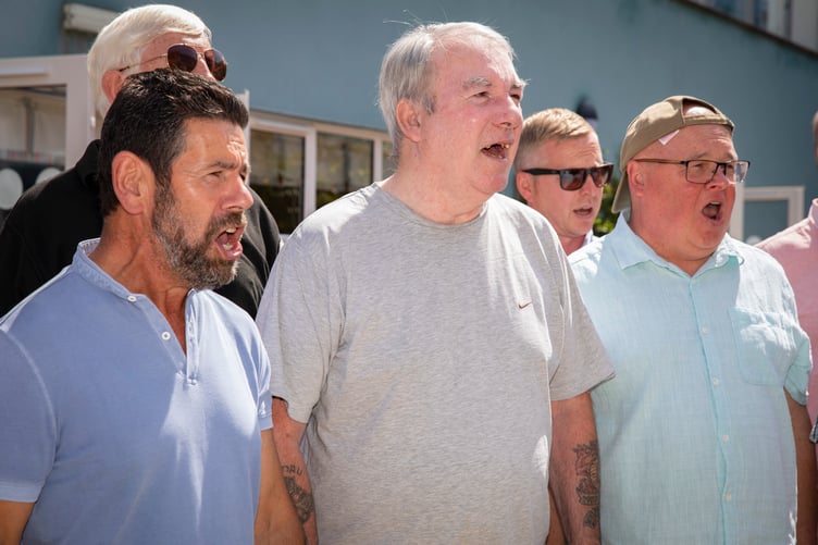 Pendine Park Bryn Seiont Newydd resident David Edwards had a surprise performance from Brythoniaid Choir as part of his Birthday celebrations.