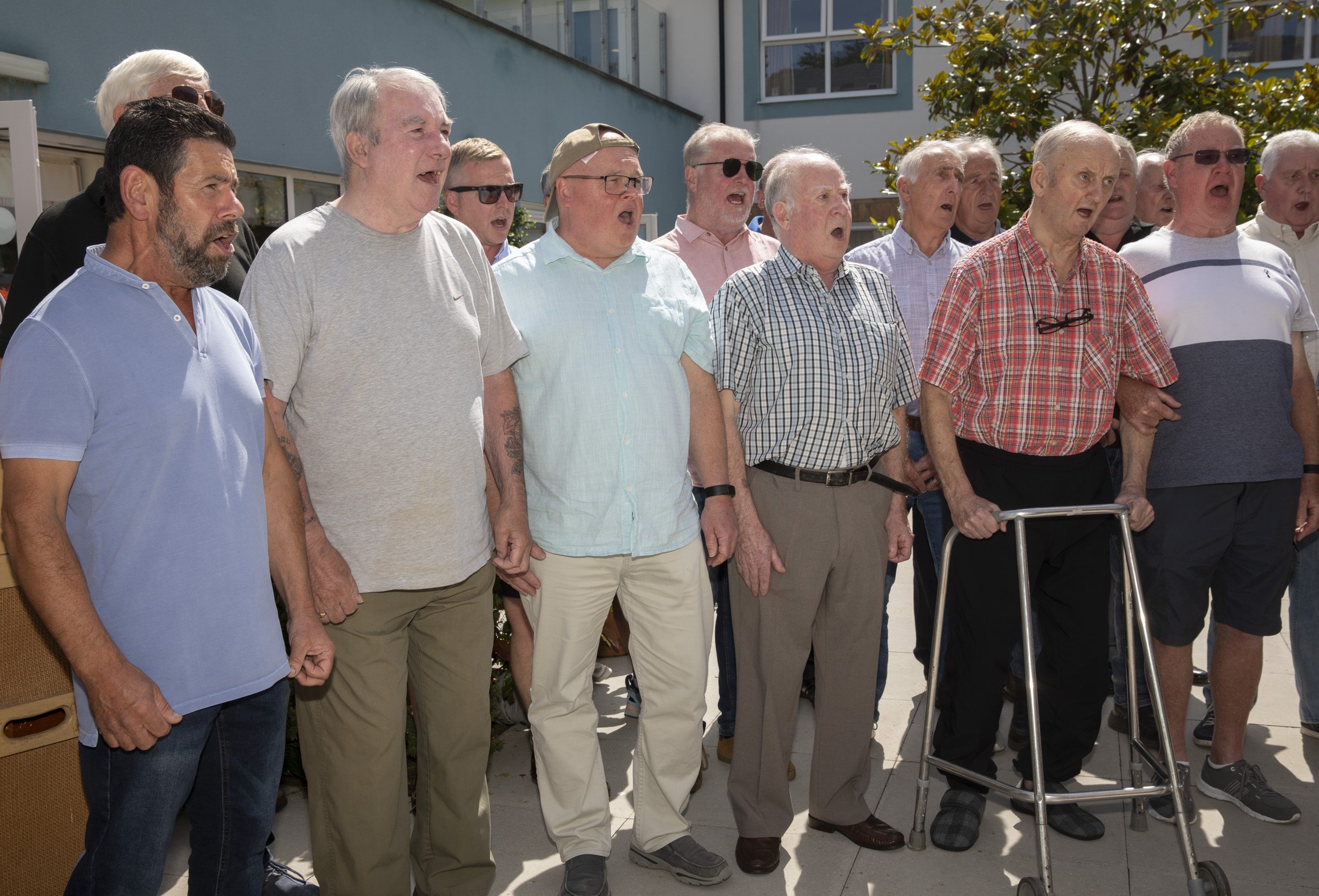 David Edwards had a surprise performance from Brythoniaid Choir as part of his Birthday celebrations.