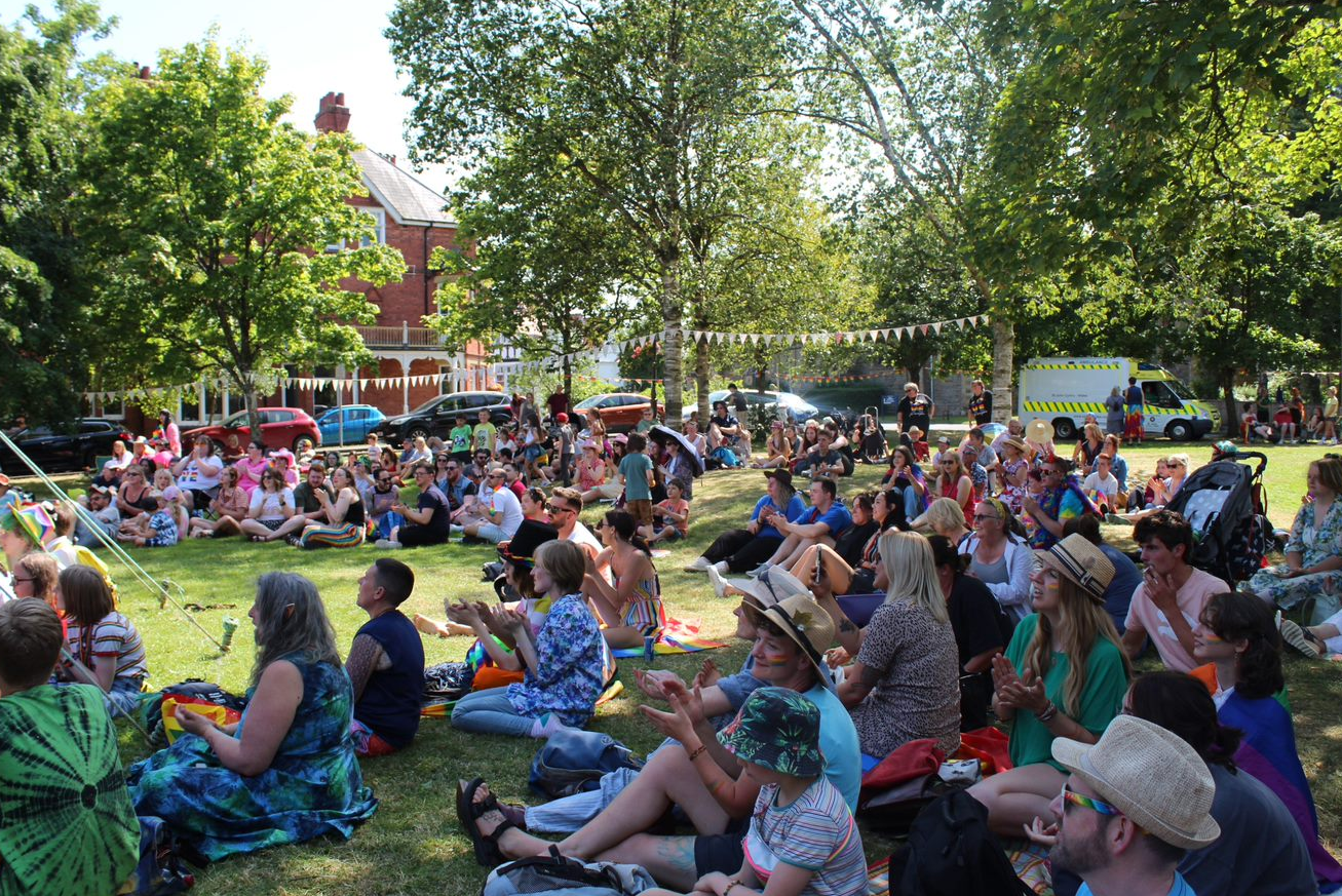 Hundreds of people joined the festival in Llandrindod