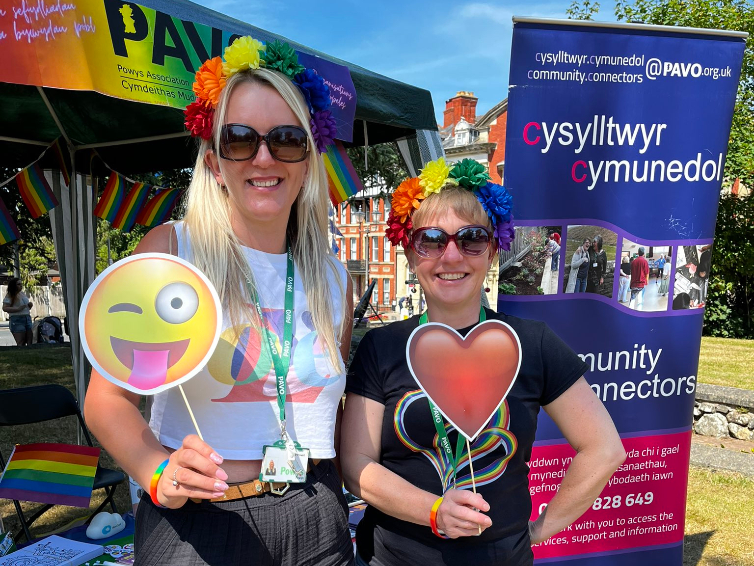 Claire Swales attended Powys Pride with PAVO