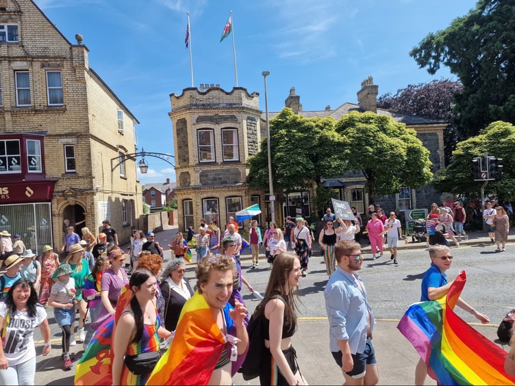Jeremy Andrews said: “Amazing turn out to the first ever Powys Pride. So great to see so many people come and enjoy themselves amongst welcoming and inclusive people.”
