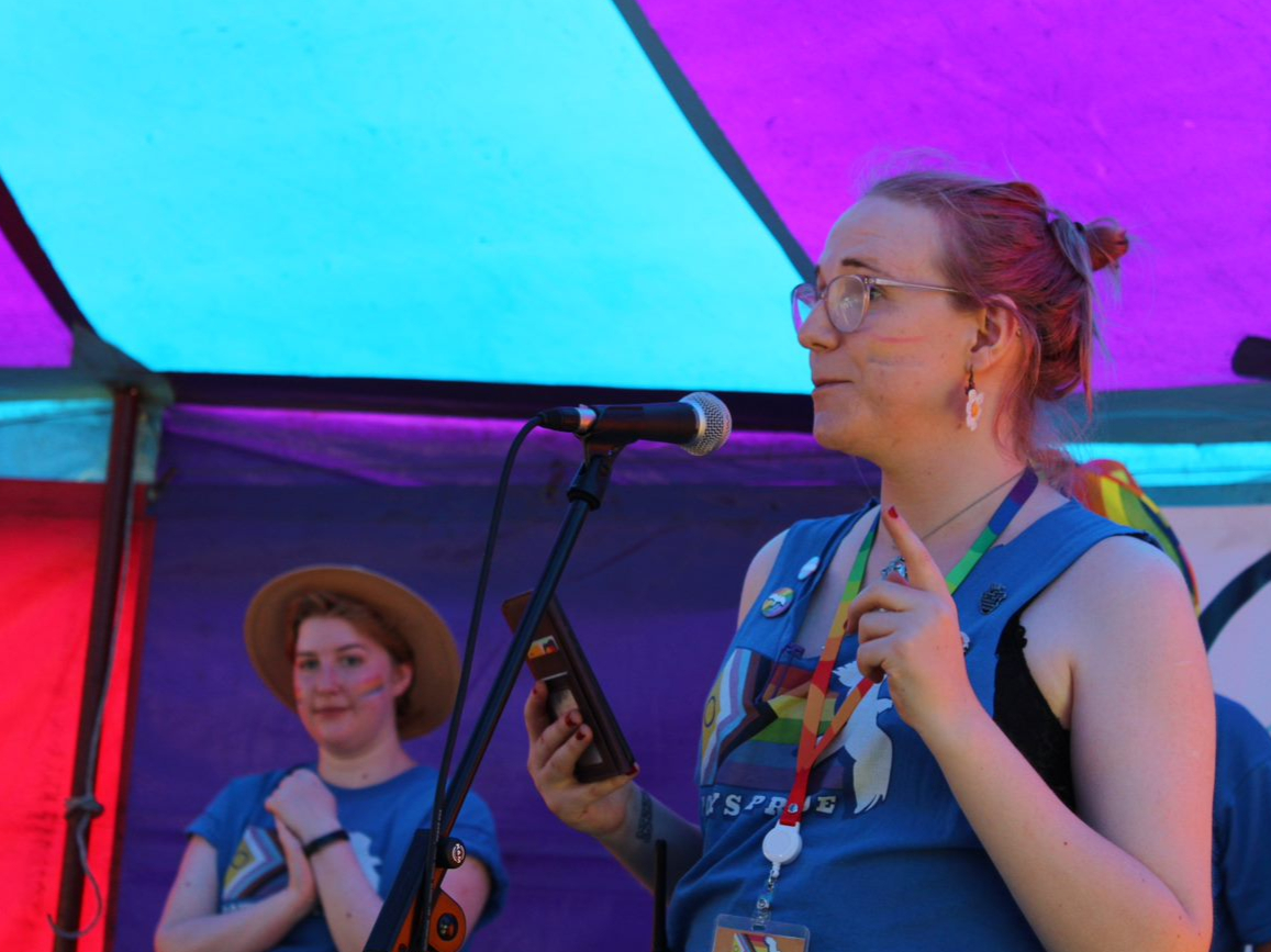Speeches at Powys Pride