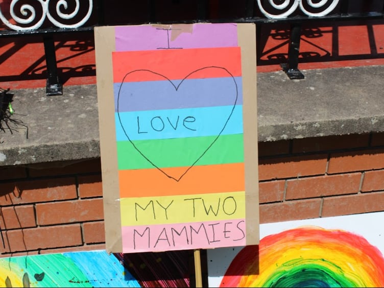 Many people brought placards to the parade