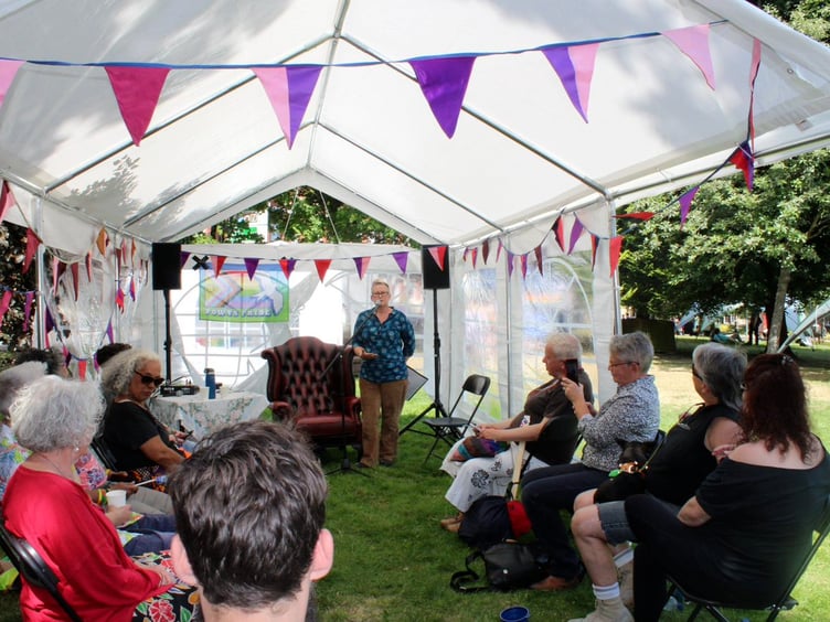 Jane Campbell speaking at the landmark event
