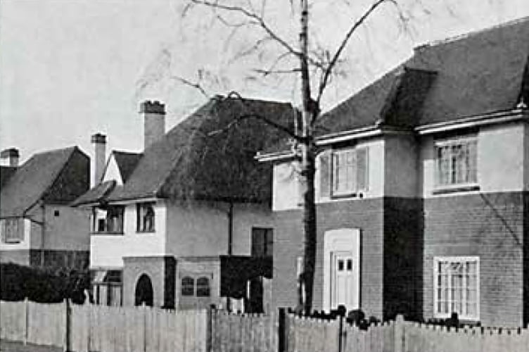 A 1937 photo of new houses in Lenten Street, Alton.