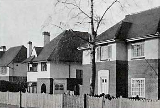 A 1937 photo of new houses in Lenten Street, Alton.