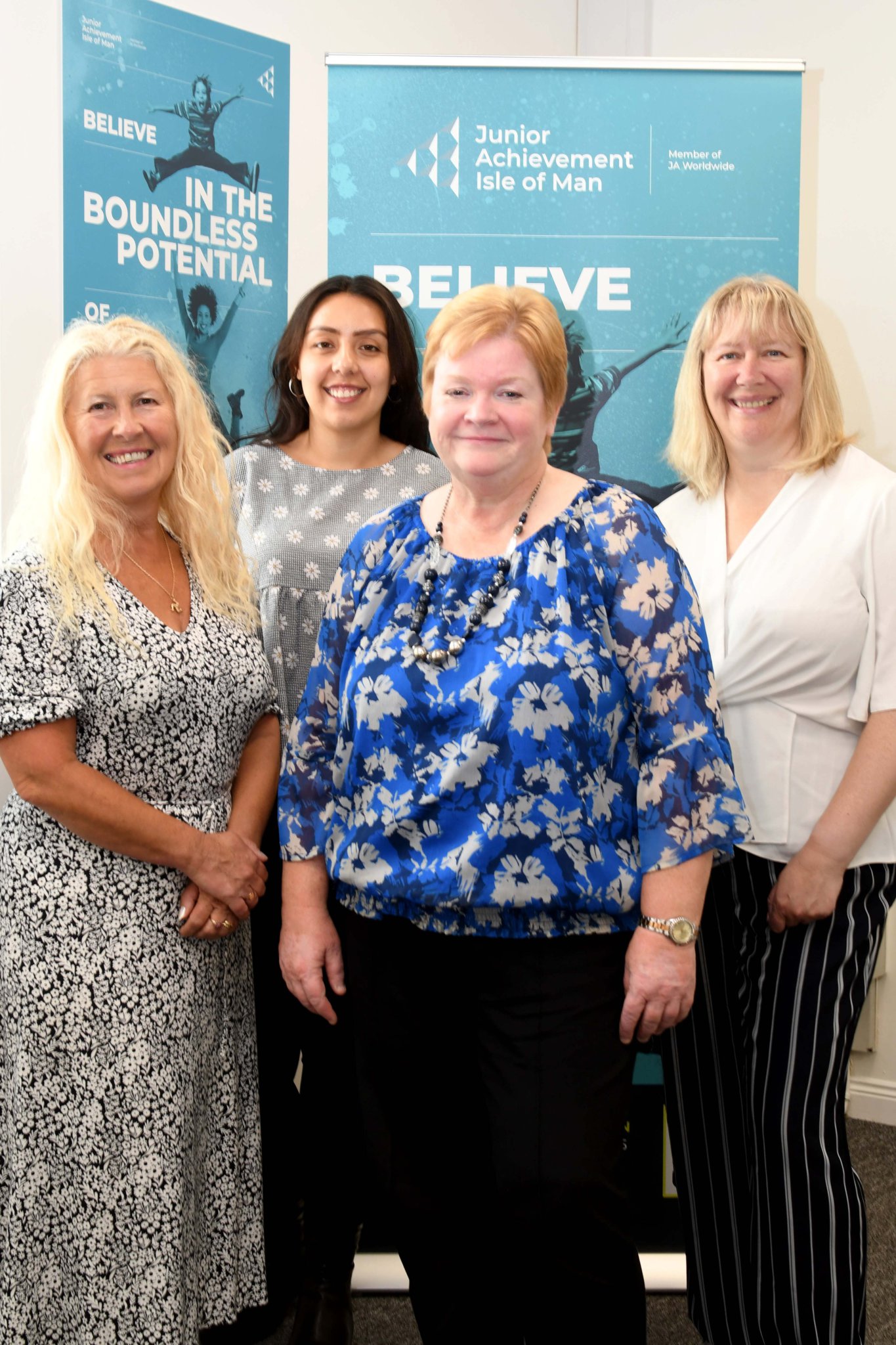 Junior Achievement Isle of Man, left to right: Joyce Spence, Nikole Cervandez, Sue Cook and Lisa Morris