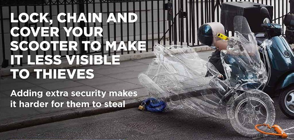 LOCK IT: Newton Abbot Police warn thewre has been an increase in thefts of mopeds.
Picture: police (2022)
