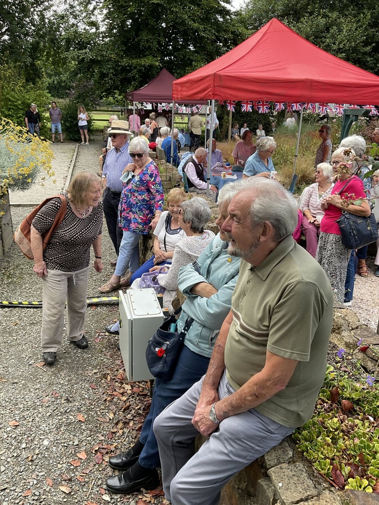Mayor and mayoress of Tavistock Paul and Jane Ward and Richard Jones, chairman of the trustees of the Tavistock Sensory Garden. Pictures by Graham Parker