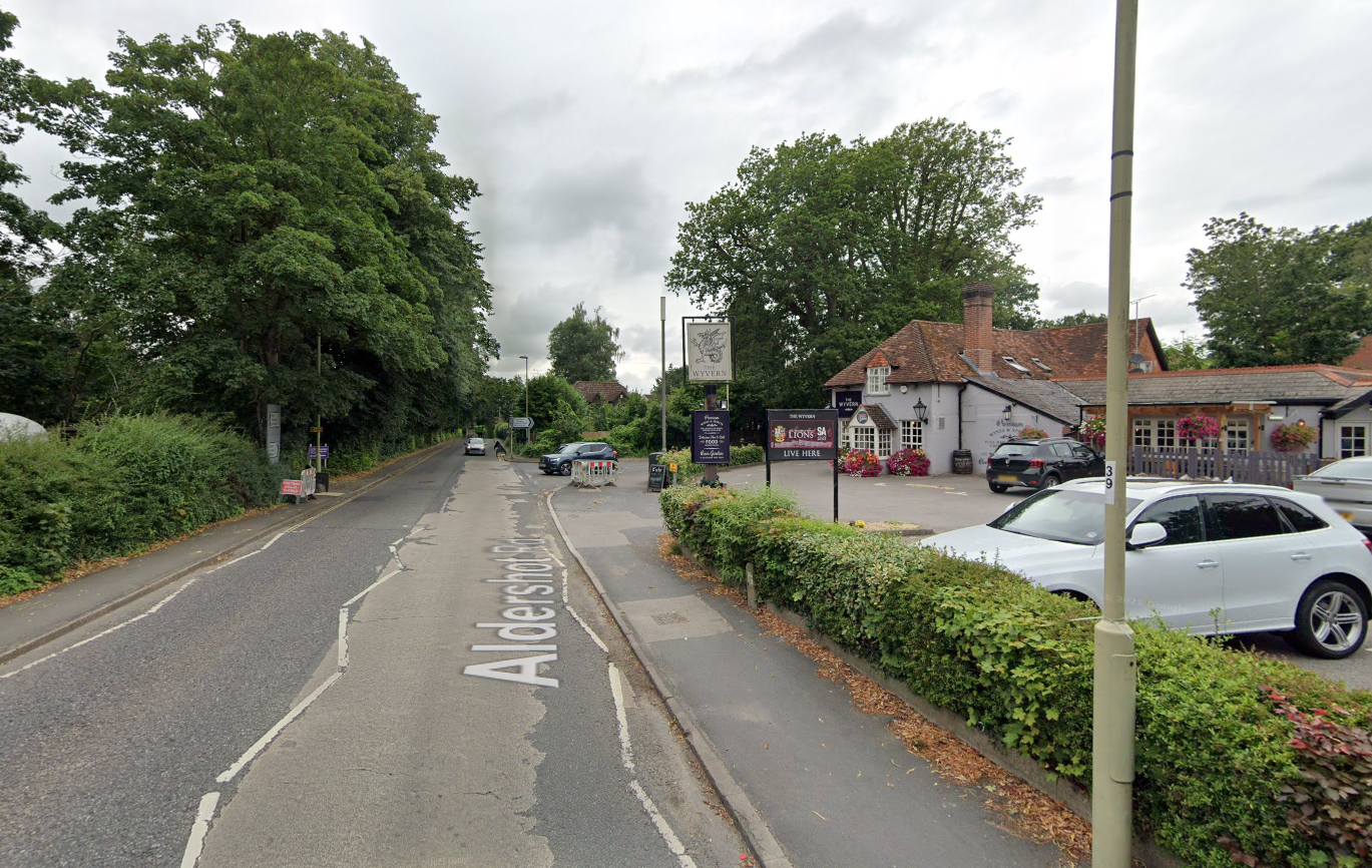 <p>The thieves are reported to have fled in the direction of The Wyvern pub in Aldershot Road after an aggravated burglary in Church Crookham in the early hours of Sunday</p>