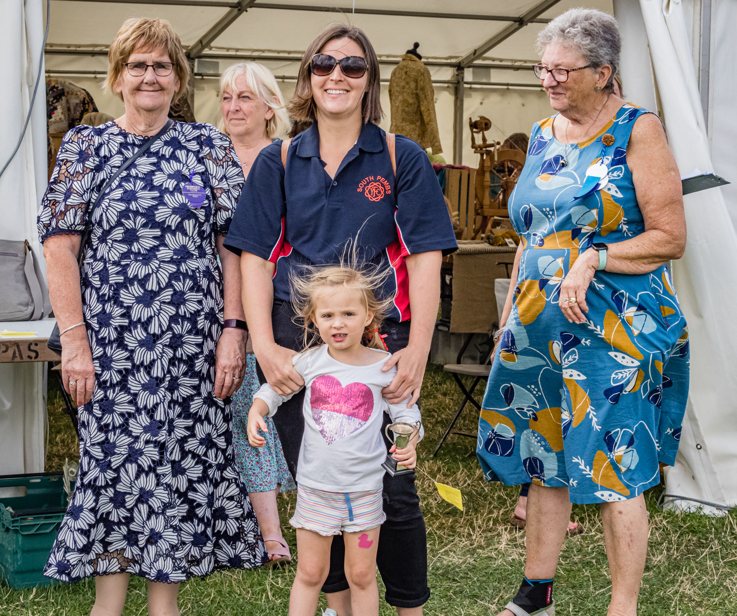 Farmyard Tots receiving trophy for group competition