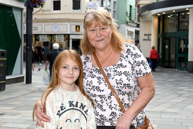 Public opinions on women’s sport - Janet Crellin (left) with her granddaughter Phoebe Allsey (11)