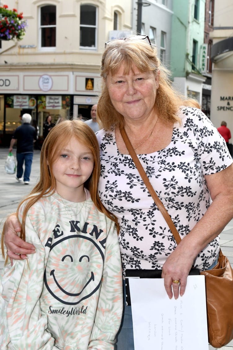 Public opinions on women’s sport - Janet Crellin (left) with her granddaughter Phoebe Allsey (11)