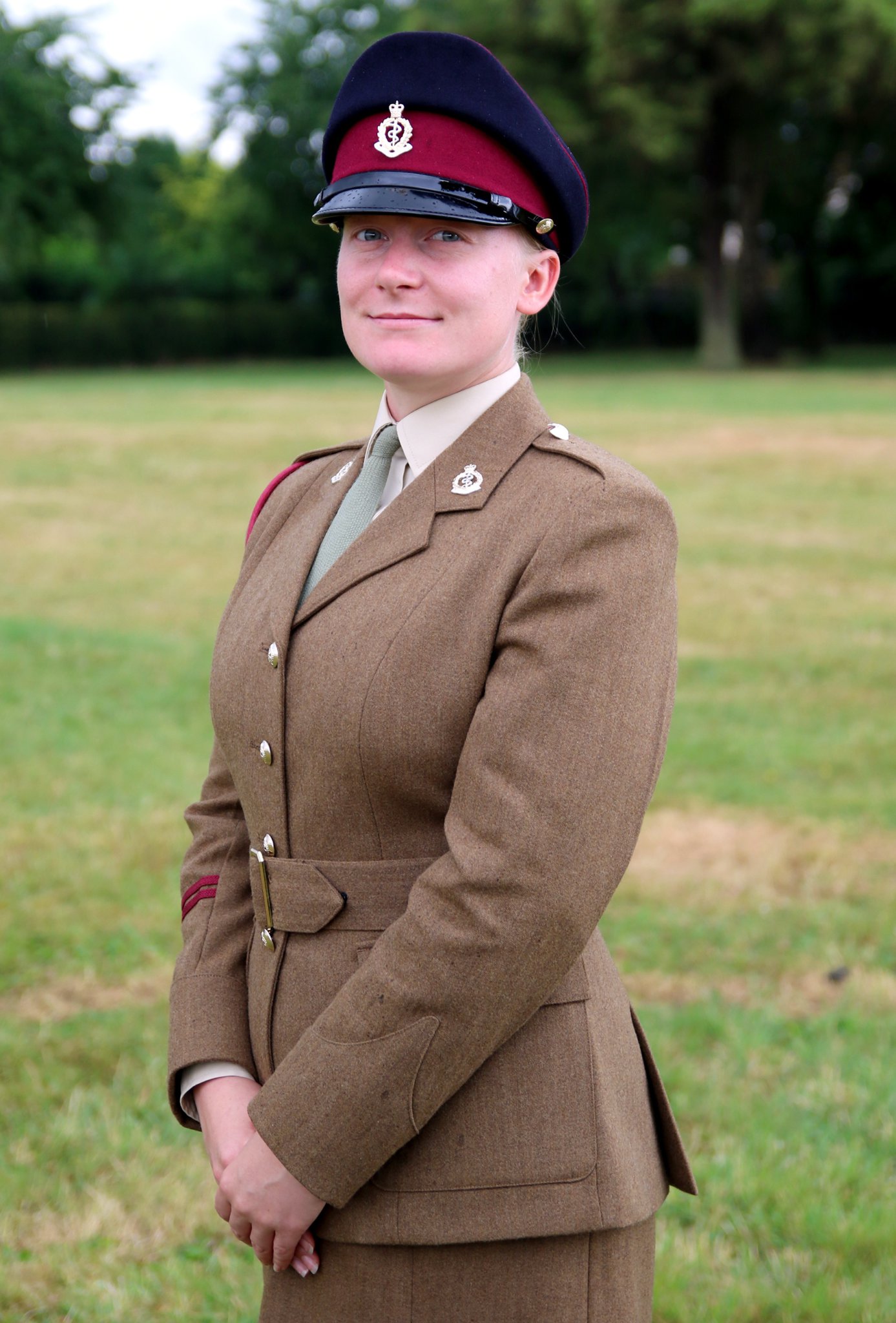 On Friday, July 22, at Nescliffe Training Camp, military personnel from the Navy, Army and the Royal Airforce were undertaking a practice parade for the Commonwealth Games 2022, which saw the military personnel honing their skills and drills in parade techniques and ceremonial duties. Pictured is Private Georgina Hide, 4 Medical Regiment. Pictures: Garry Fox