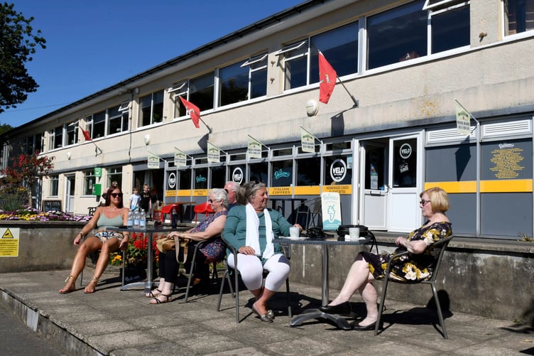 Onchan Park - cafe seating