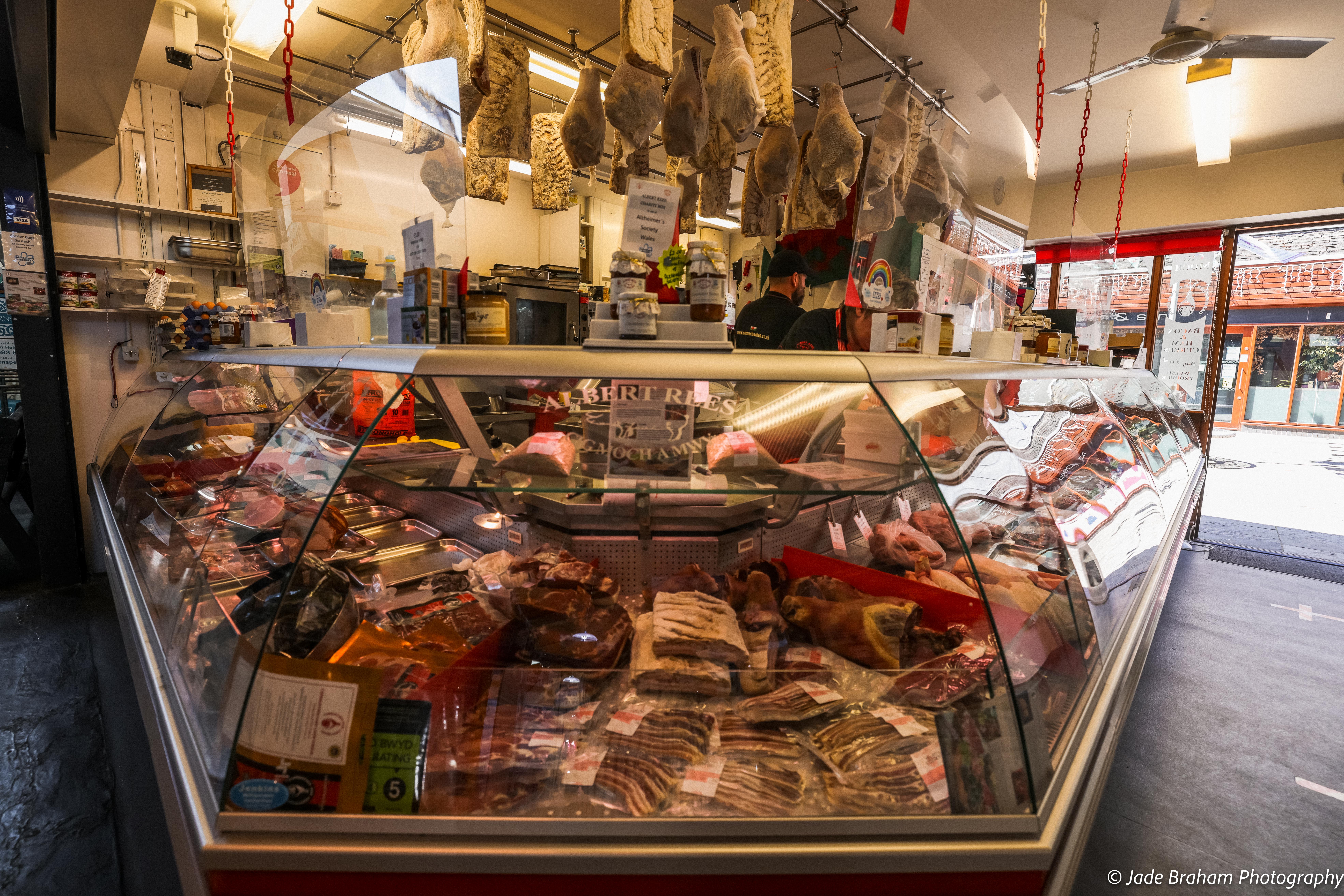 Albert Rees Butchers stall, Carmarthen