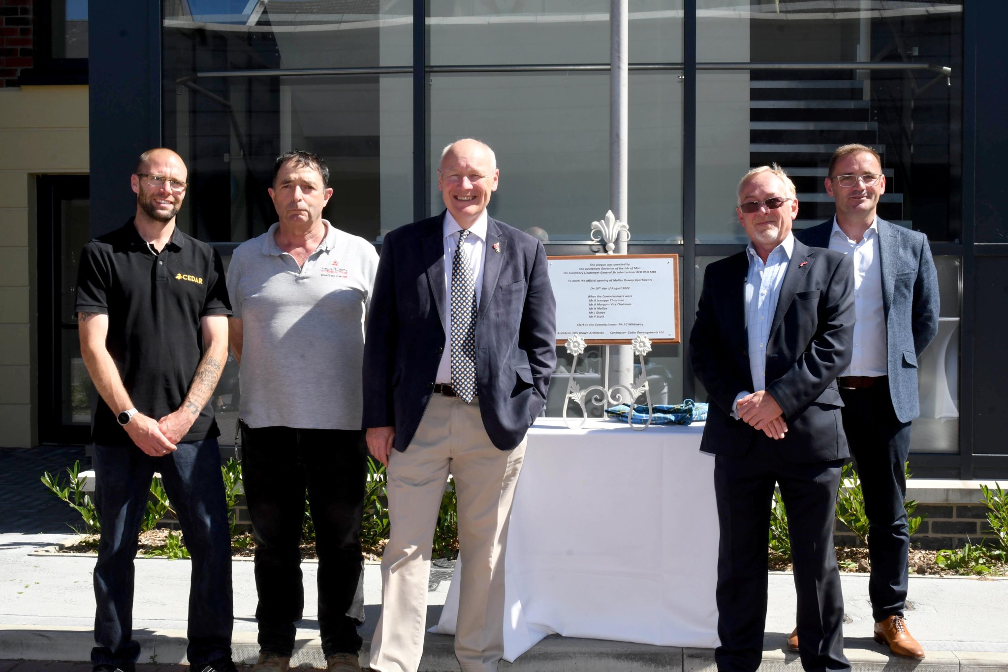 The Mullen Doway developments in Union Mills are officially opened by Lieutenant Governor Sir John Lorimer -