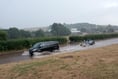 Motorists braved Crediton flash floods 
