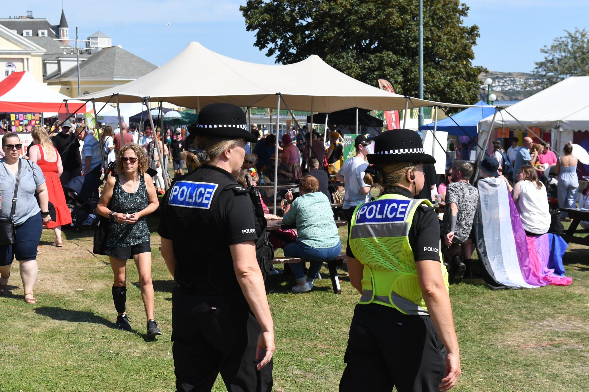 Isle of Pride 2022 - police presence at the festival
