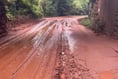 Mud slide closes Somerset road 