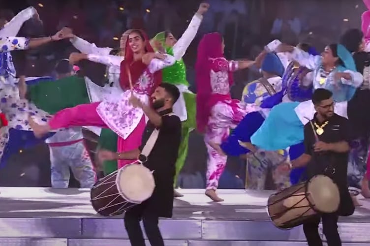 Priya Maurya, from Coleford, performed with Bhangra dance group Lions of Punjab at the closing ceremony of the Commonwealth Games