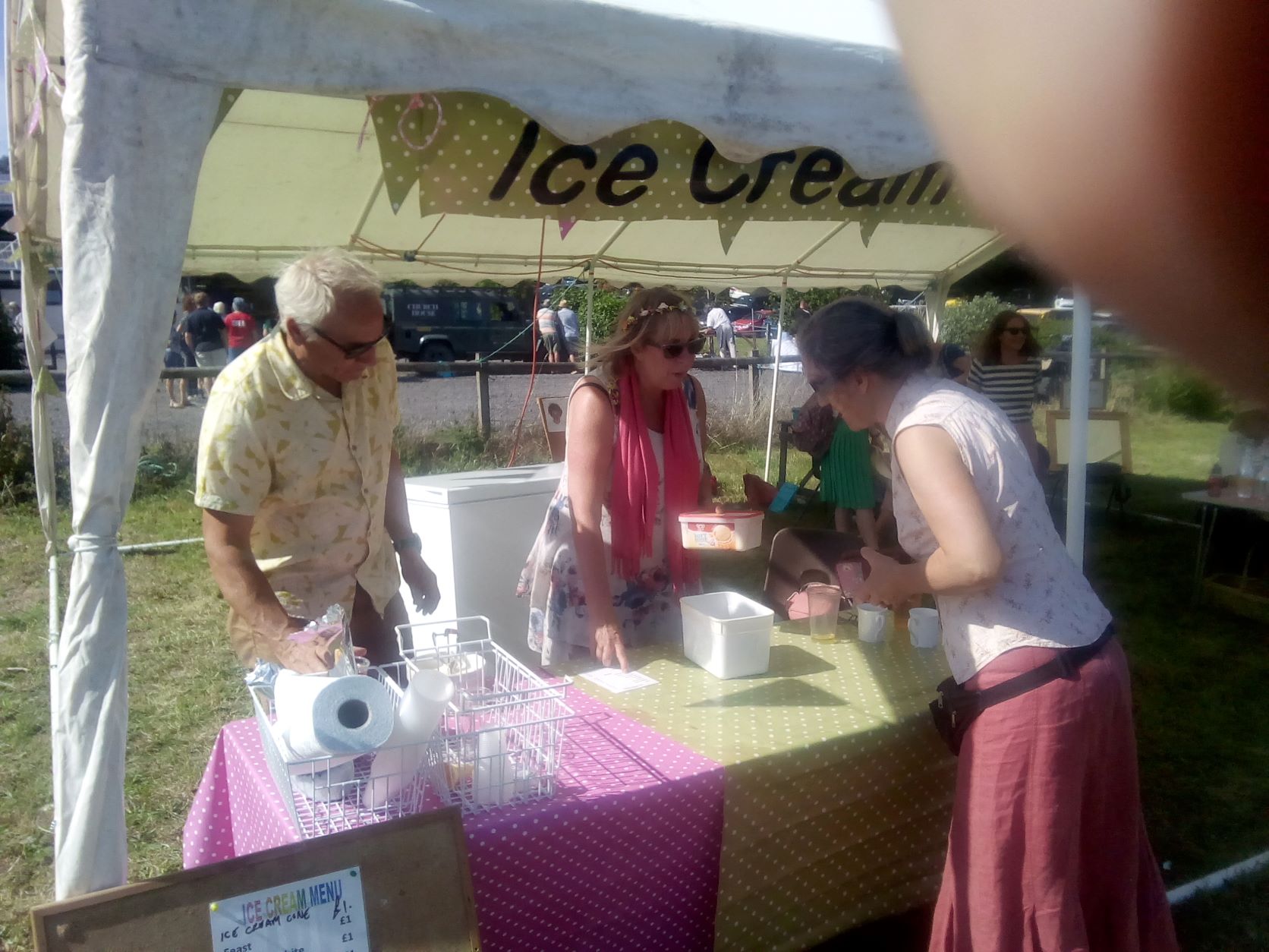 Jan and Alan Walker’s ice cream stall