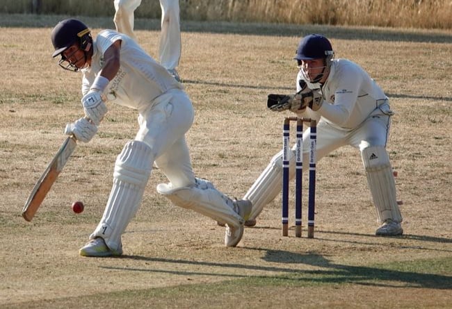 Henry Amis in full flow for Liphook. Picture by Martin Fisher