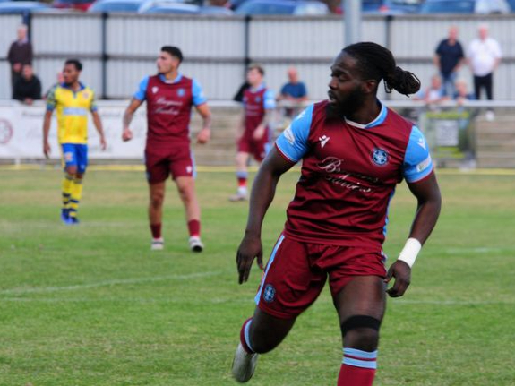 Cameron Gyeabour hit Badshot Lea’s opening goal