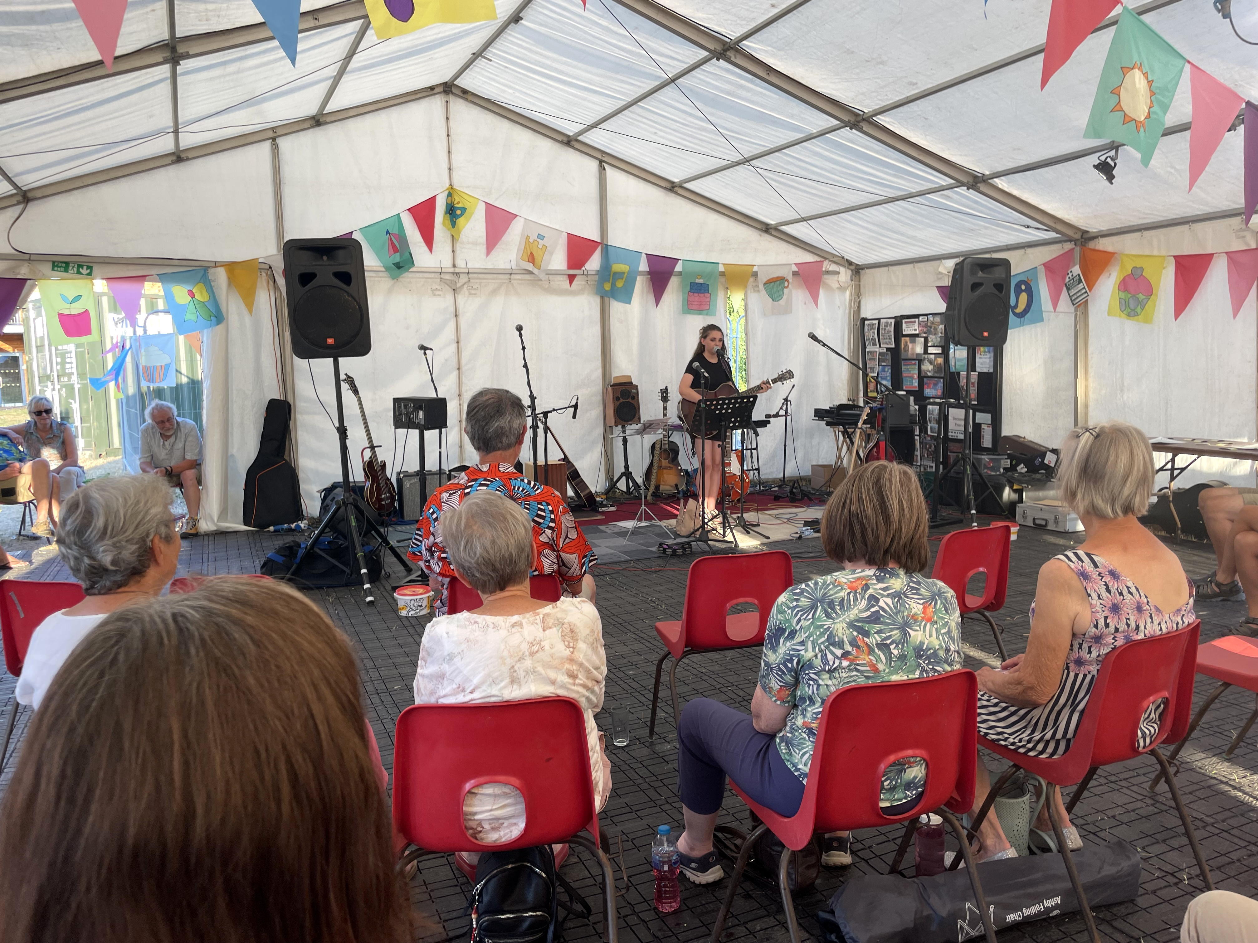 Watching Jess Hampson during her performance.  AQ 3197