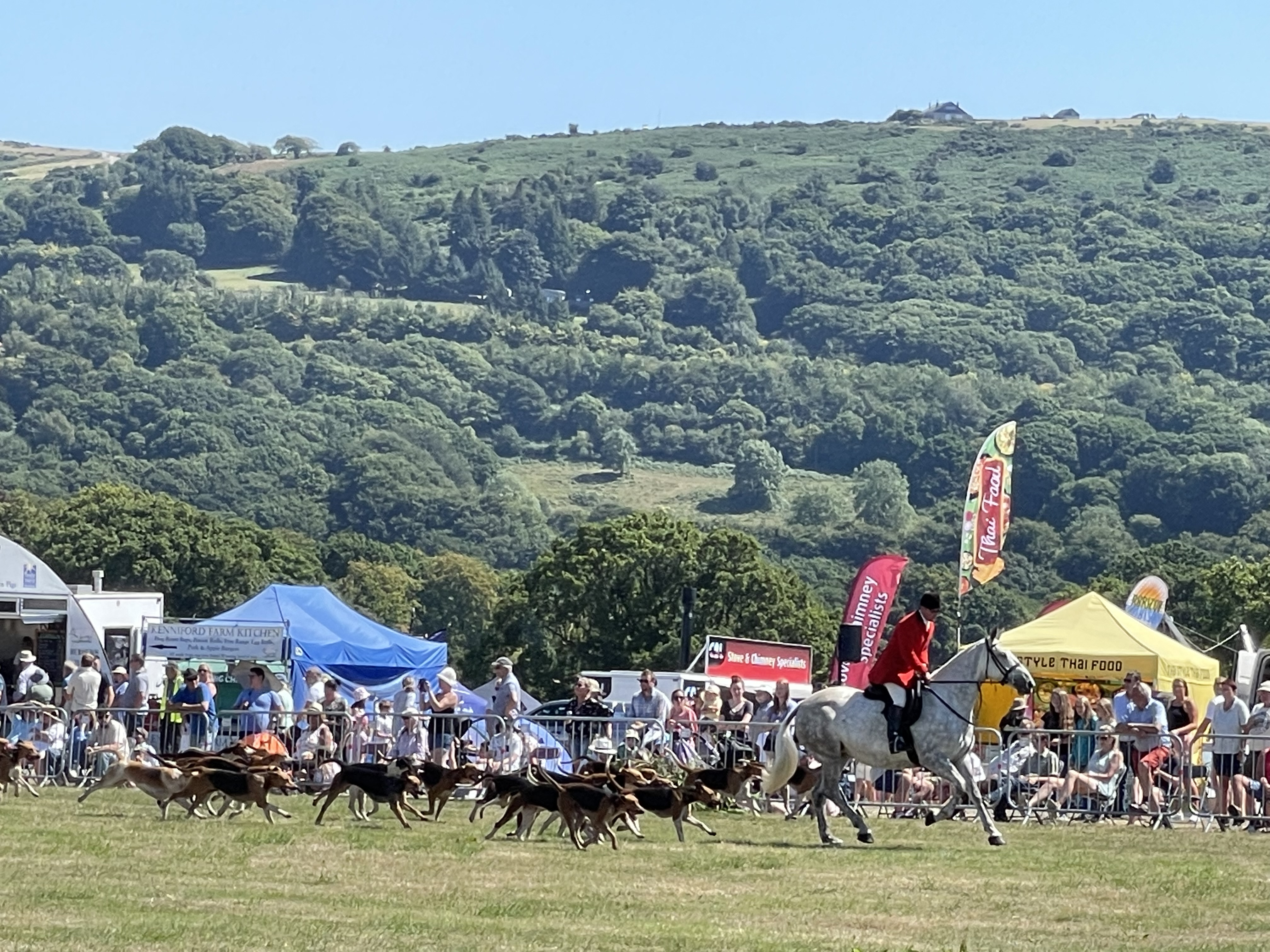 Eggesford Hunt in the main ring at the Show.