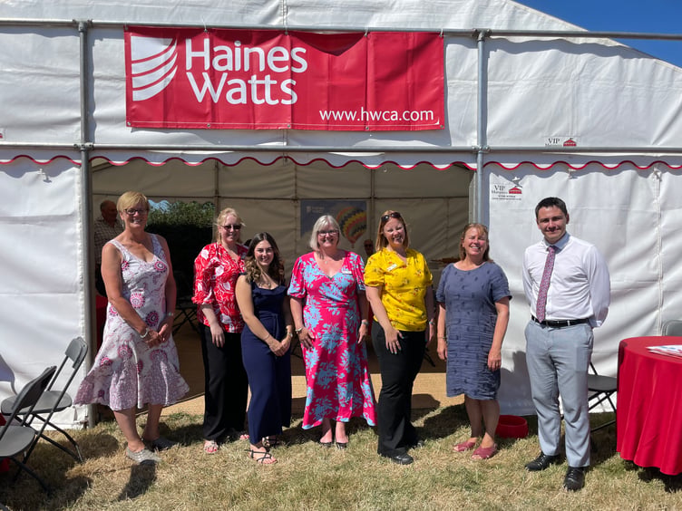 Haines Watts, accountants of Crediton and Exeter had a stand at the Show. AQ 3039