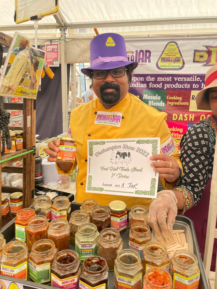 India in a Jar was the first prizewinner on the Food Hall Trade Stand competition. AQ 3100