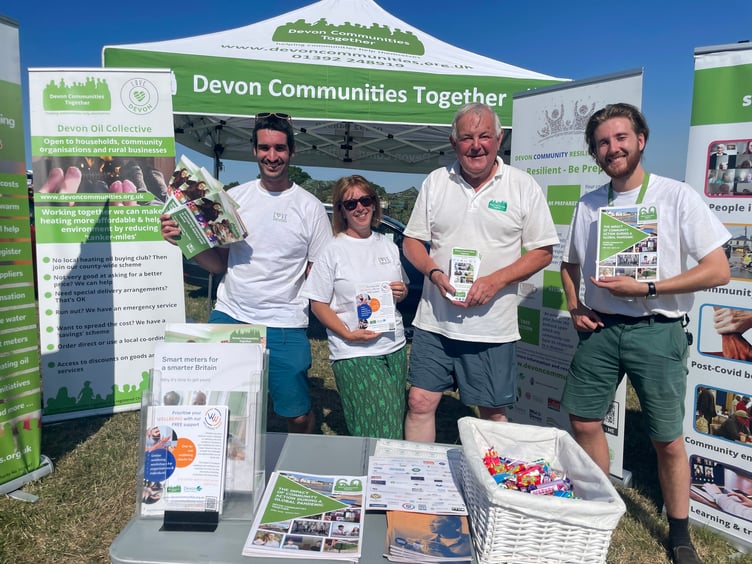 Helpers on the Devon Communities Together stand at the Okehampton Show. AQ 3110