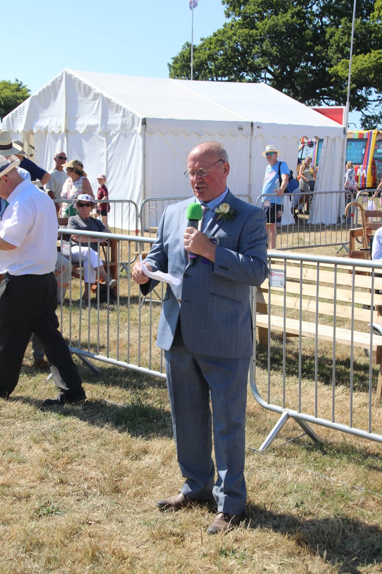 John Heard, Show President, during his speech. AQ 8280