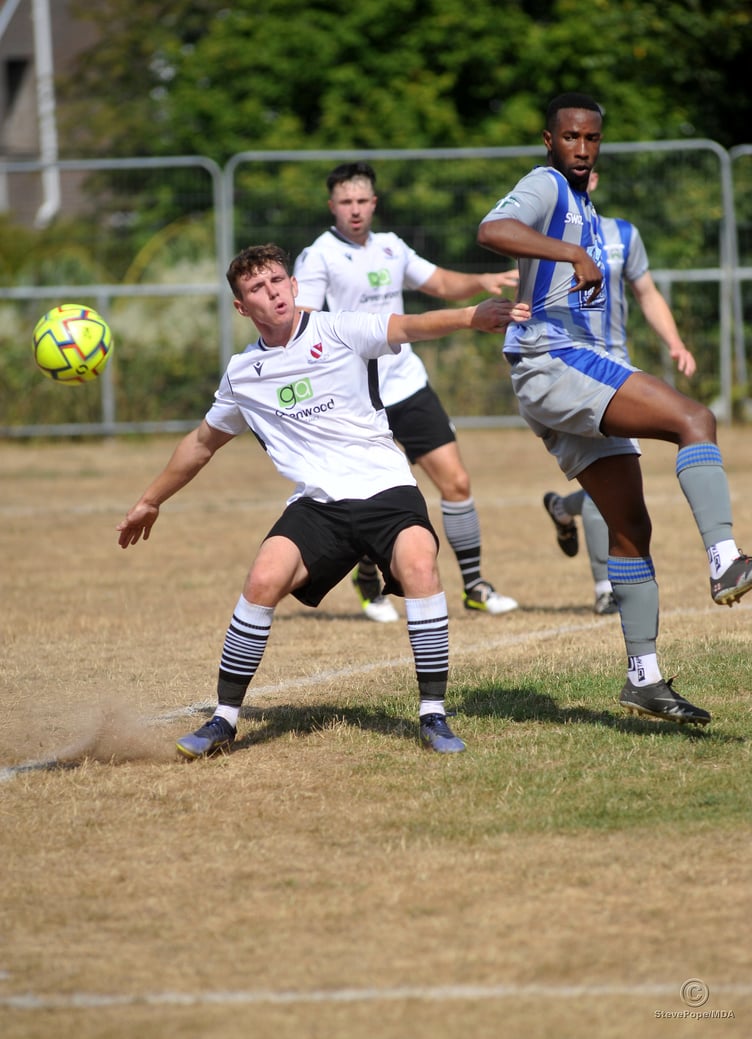 Action from the Peninsula Premier East clash between Teignmouth and Holsworthy on Saturday.