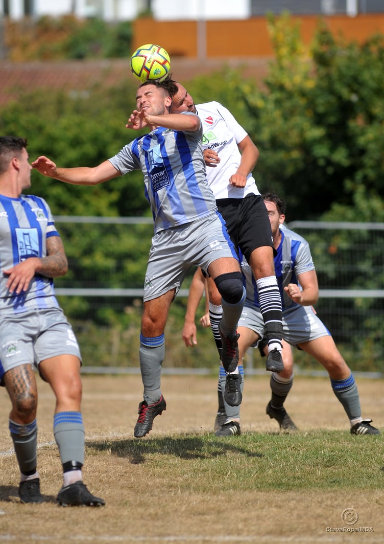 Action from the Peninsula Premier East clash between Teignmouth and Holsworthy on Saturday.