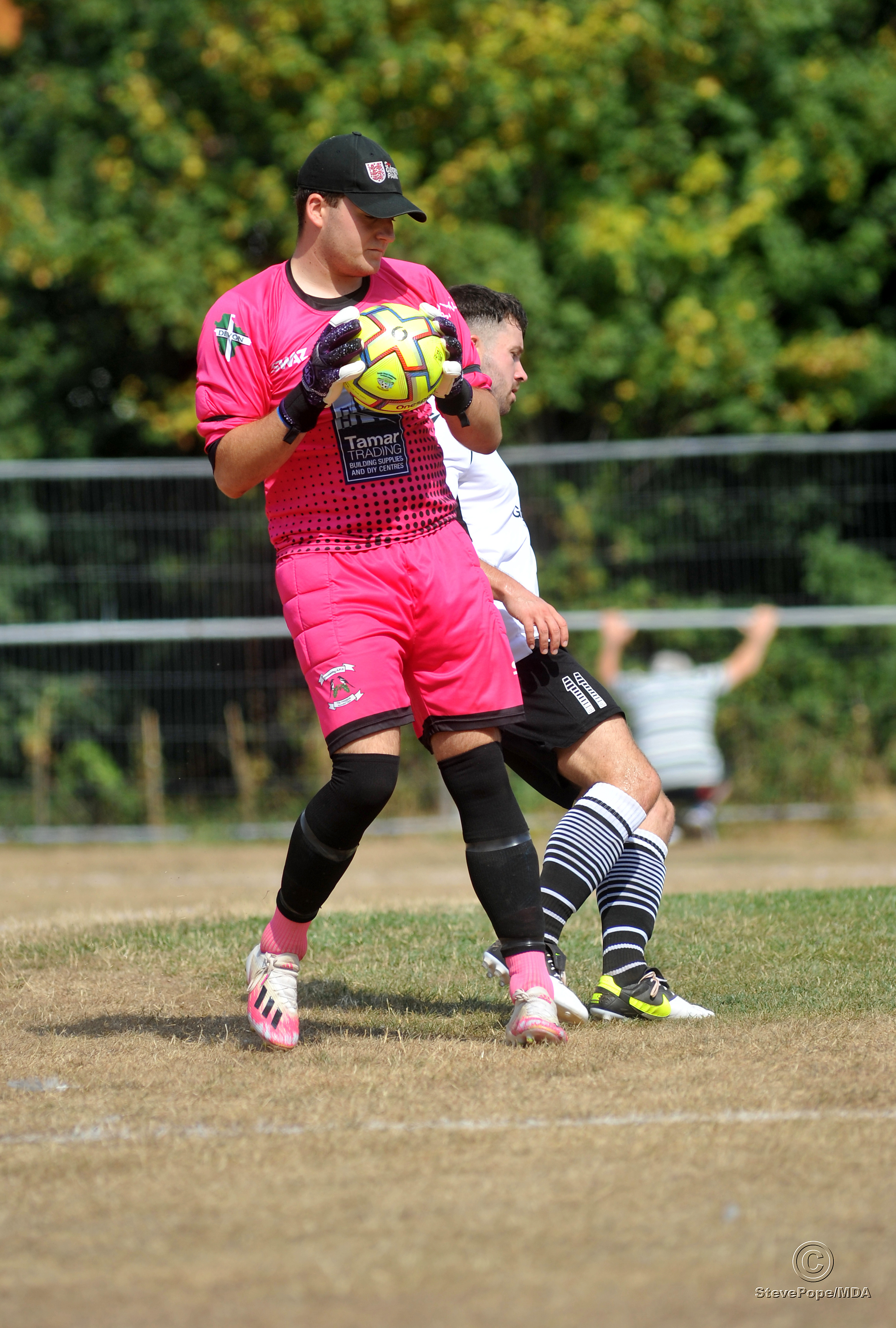 Action from the Peninsula Premier East clash between Teignmouth and Holsworthy on Saturday.