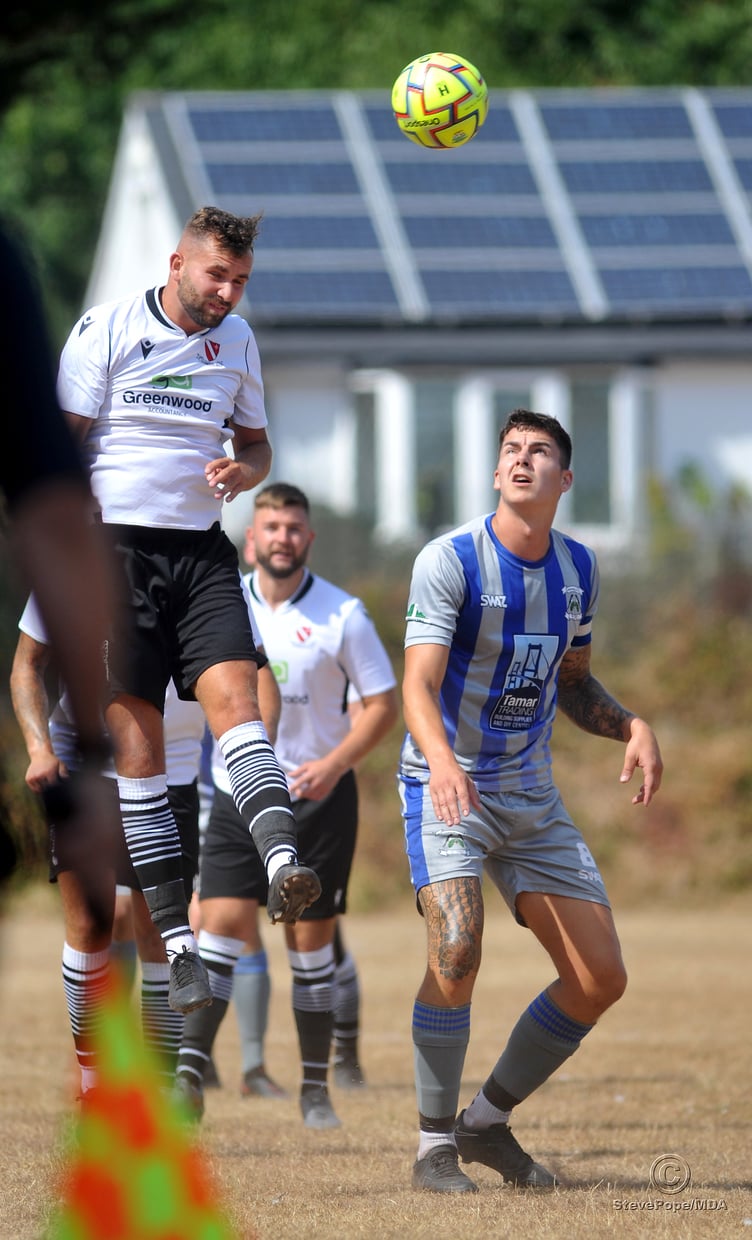 Action from the Peninsula Premier East clash between Teignmouth and Holsworthy on Saturday.