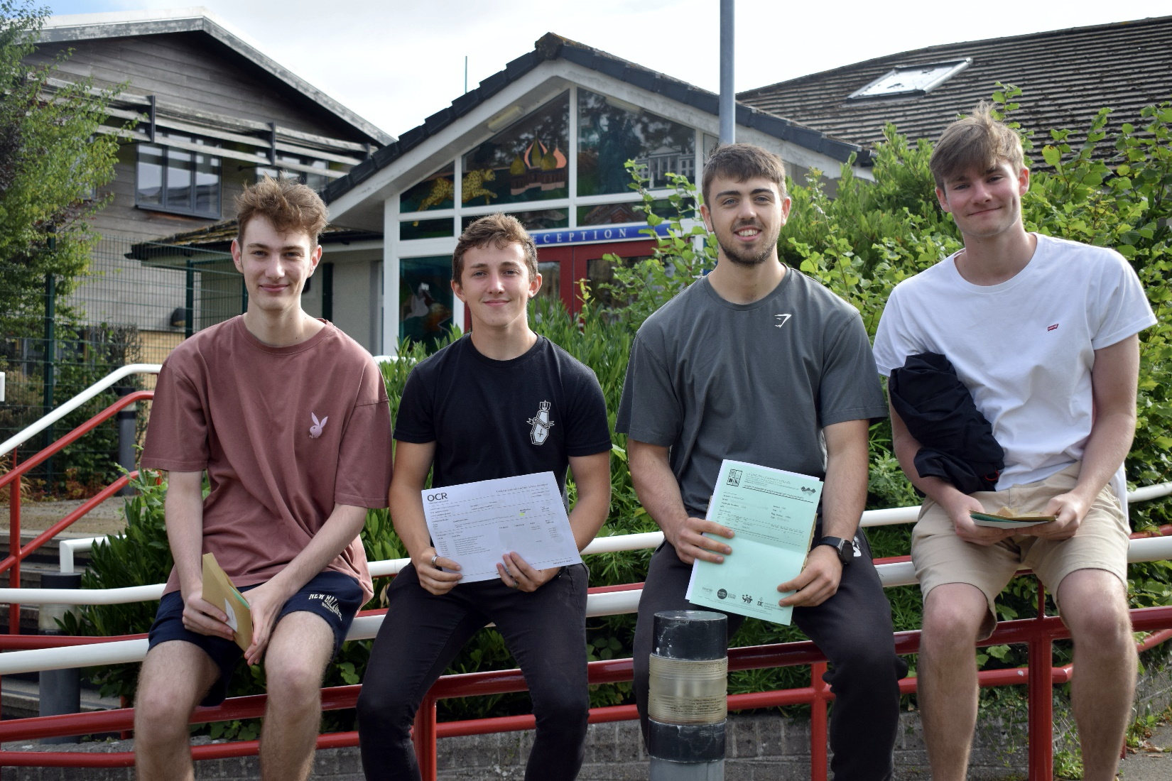 From left to right Samuel Marsh, David Macrostie, Toby Noy Scott, Thomas Woodley