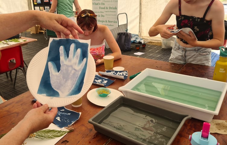 Cyanotype worshop with Teresa Ashford.