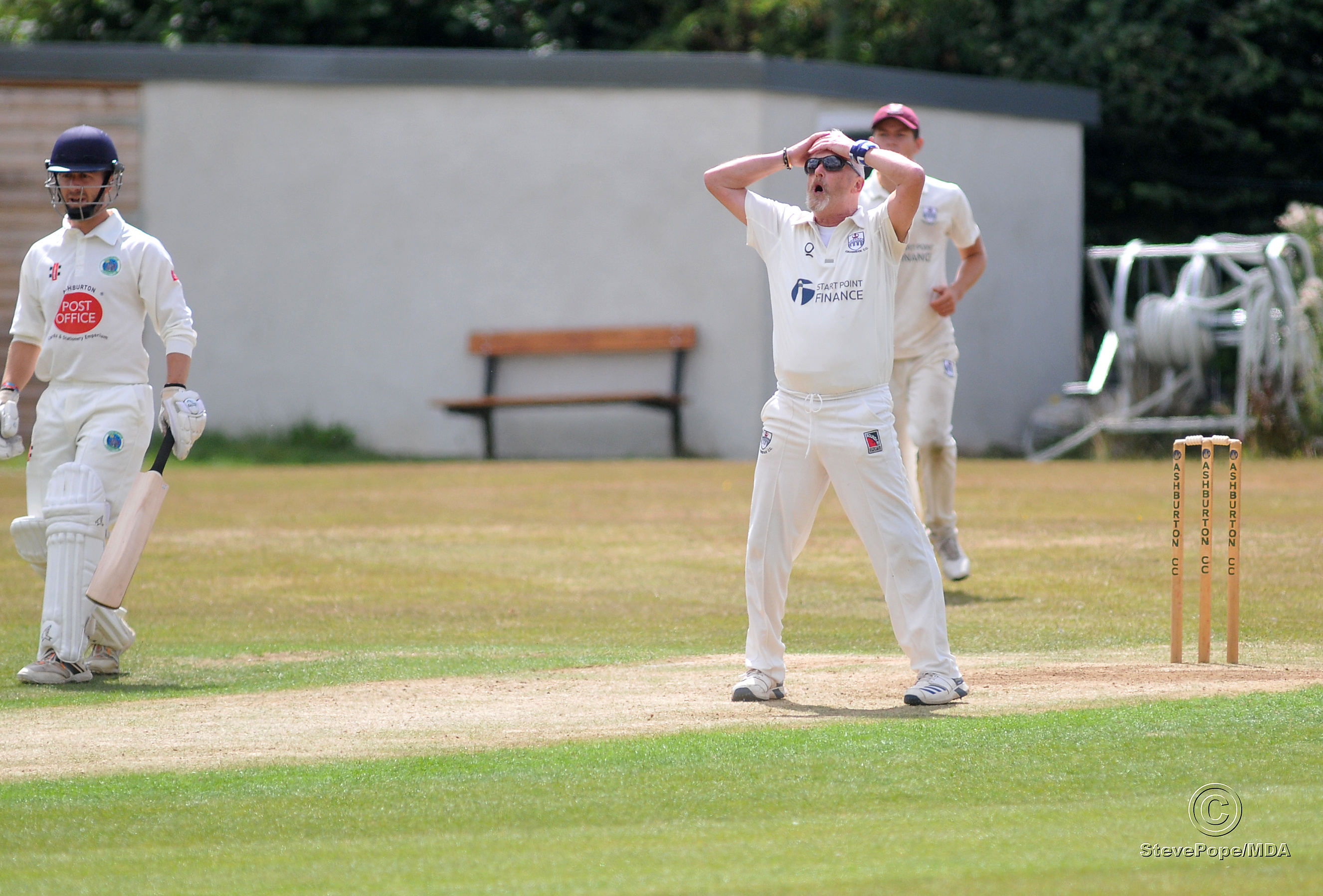 Action from the Devon Cricket League C Division West clash between Ashburton and Kingsbridge on Saturday.